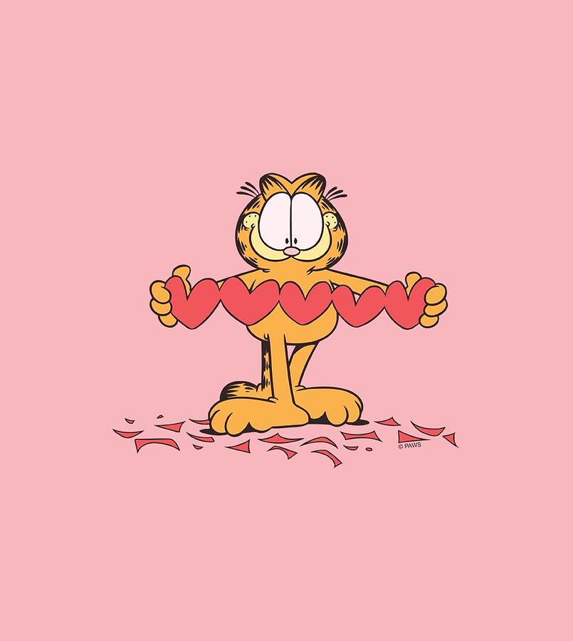 Cat Digital Art - Garfield - Sweetheart by Brand A