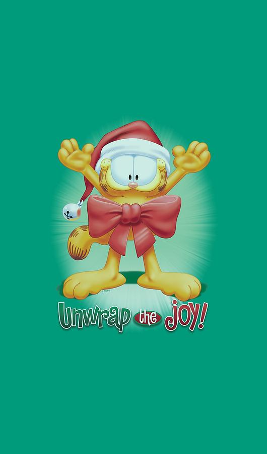 Cat Digital Art - Garfield - Unwrap The Joy! by Brand A