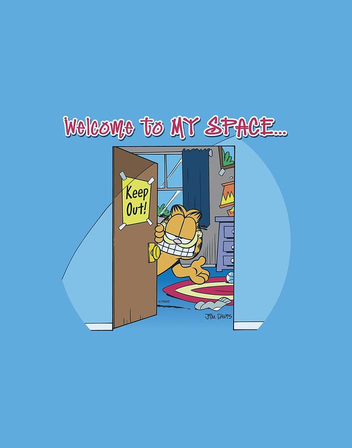 Cat Digital Art - Garfield - Welcome To Myspace by Brand A