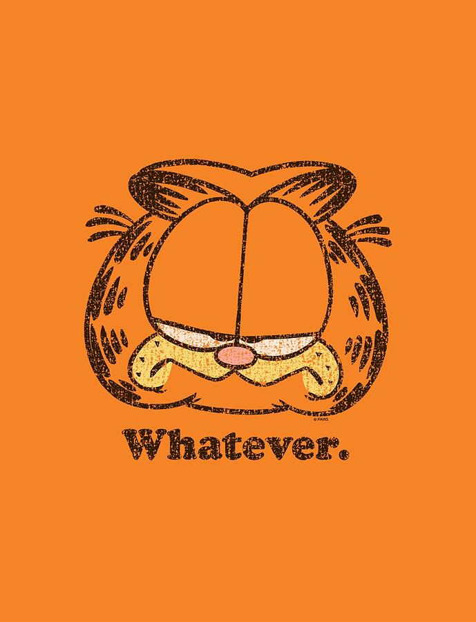 Cat Digital Art - Garfield - Whatever by Brand A