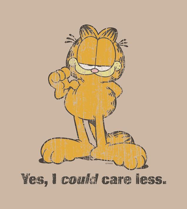 Garfield - Yes I Could Care Less Digital Art By Brand A - Pixels