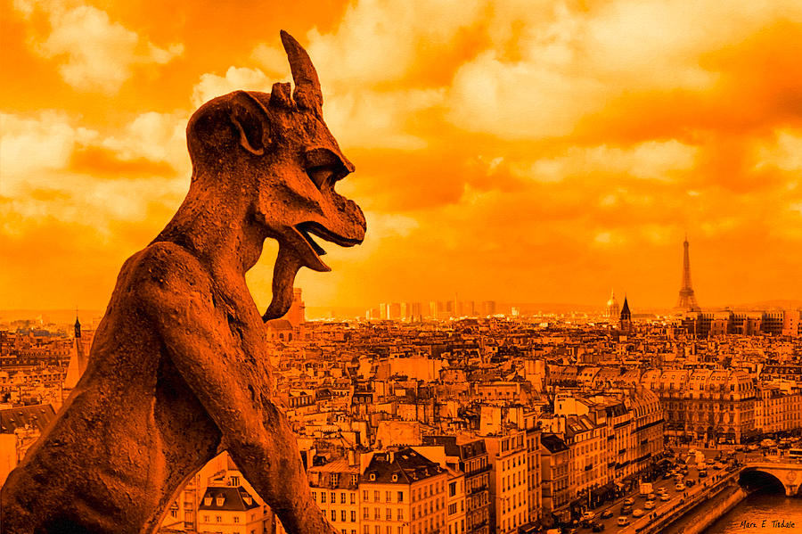 Gargoyle Guardian of Paris Photograph by Mark Tisdale