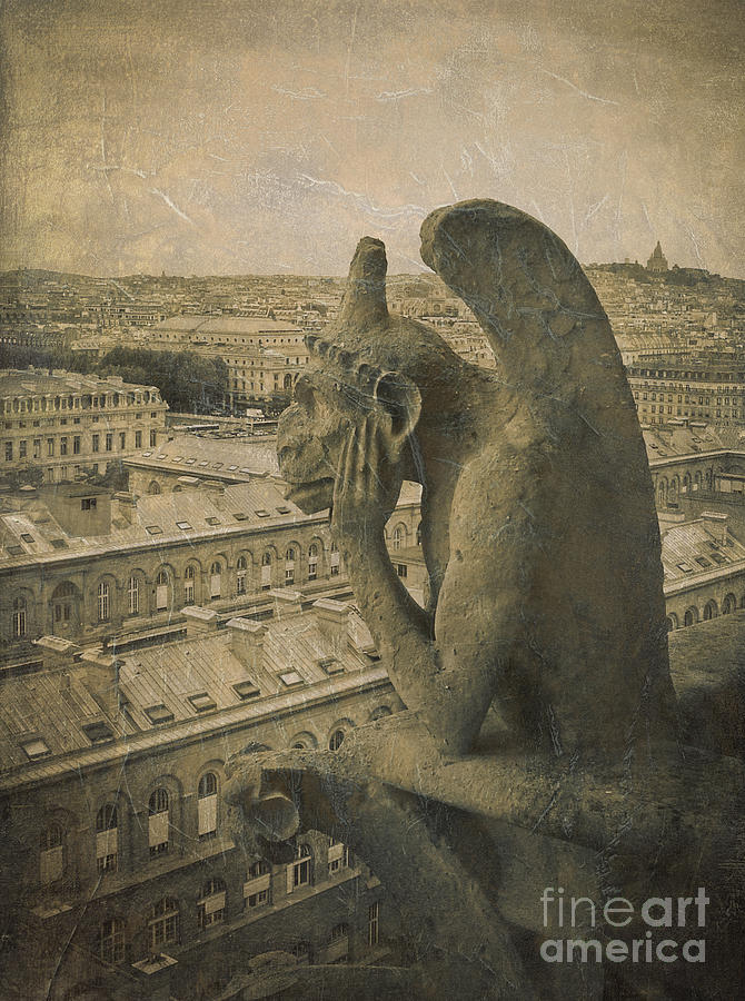 Gargoyle of Notre Dame Photograph by Diane Diederich