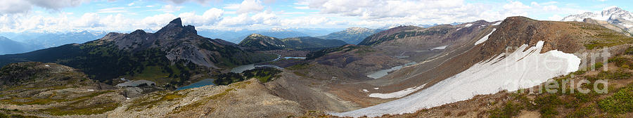 Mountain Photograph - Garibaldi Black Tusk Panorama by Adam Jewell