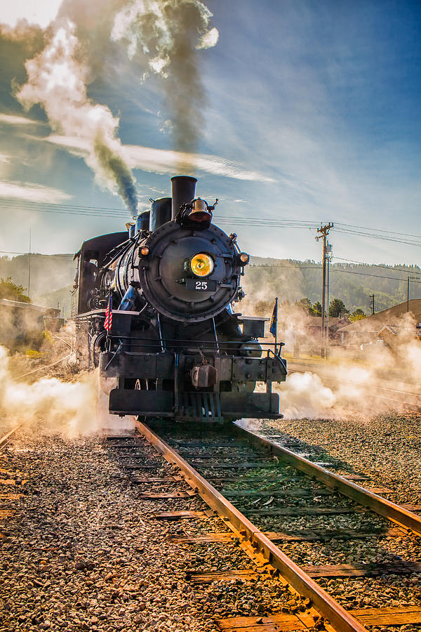 Train Photograph - Garibaldi Engine No.25 by Thomas Hall