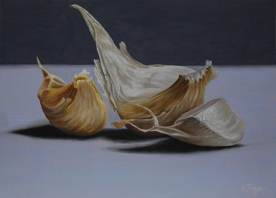 Garlic Cloves Painting by Emily Page