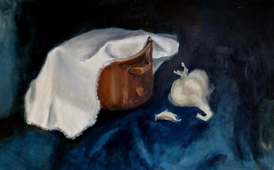 Garlic Painting by Karina Plachetka