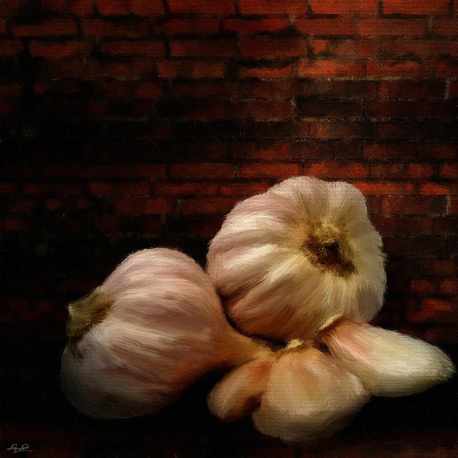 Garlic Digital Art by Lourry Legarde Garlic Digital Art by Lourry Legarde