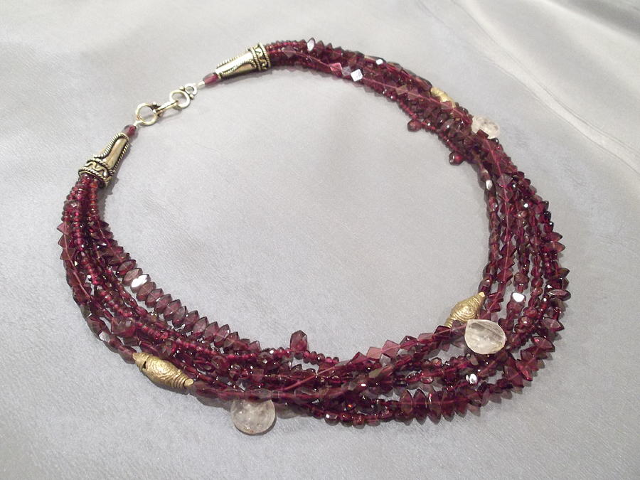 Garnet necklace Jewelry by Jan Durand - Fine Art America