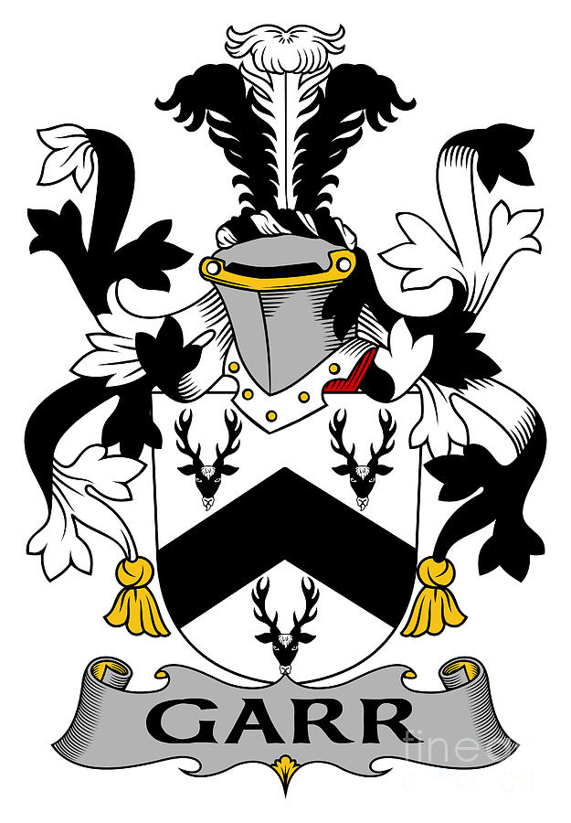 Garr Digital Art - Garr Coat of Arms Irish by Heraldry