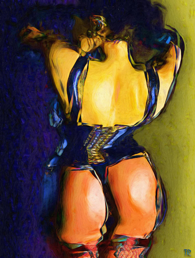 Garter and Nylons Painting by Tyler Robbins