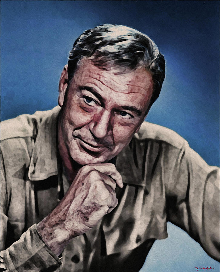 Gary Cooper Painting by Tyler Robbins