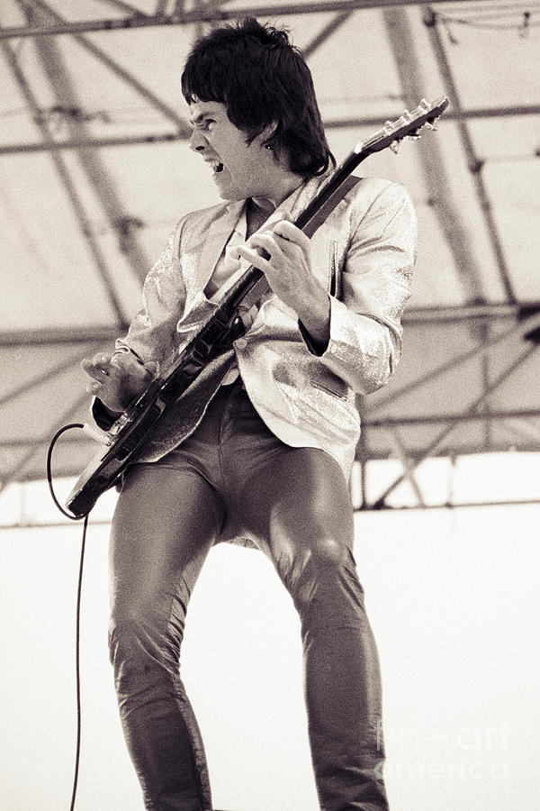 Gary Moore of Thin Lizzy - Black Rose tour at Day on the Green, Oakland CA 7-4-79 Photograph by Daniel Larsen