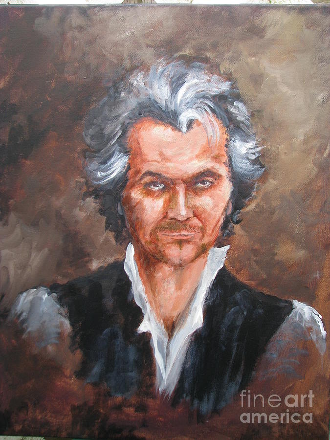 Gary Oldman as Beethoven Painting by Patricia Kanzler