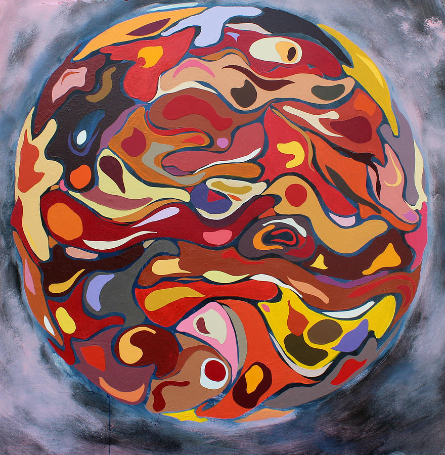 Space Mixed Media - Gas Giant by Dave Montgomery