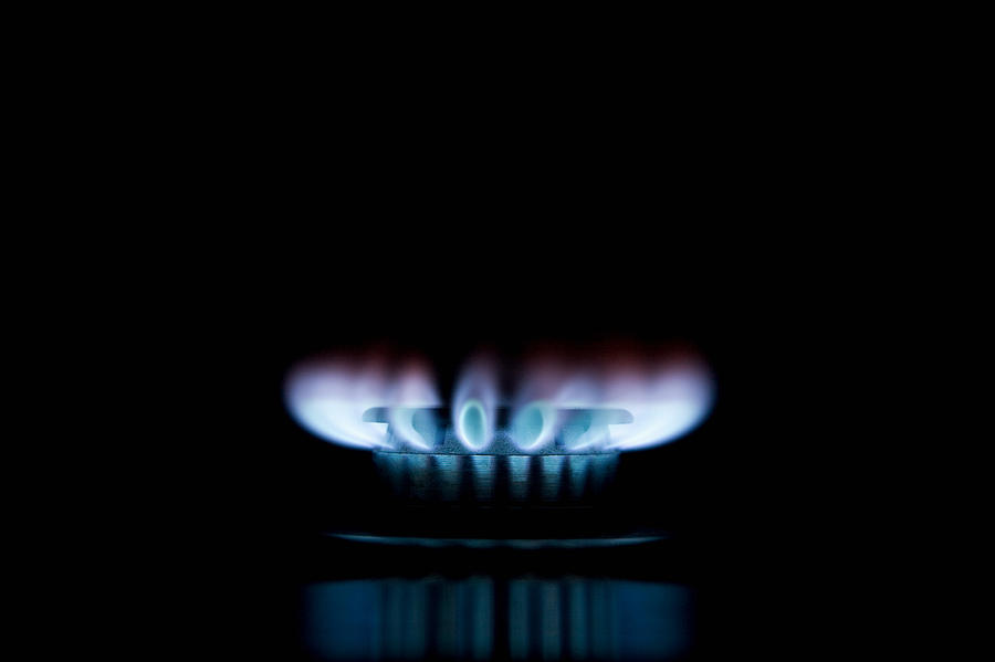Gas hob Photograph by Image Source