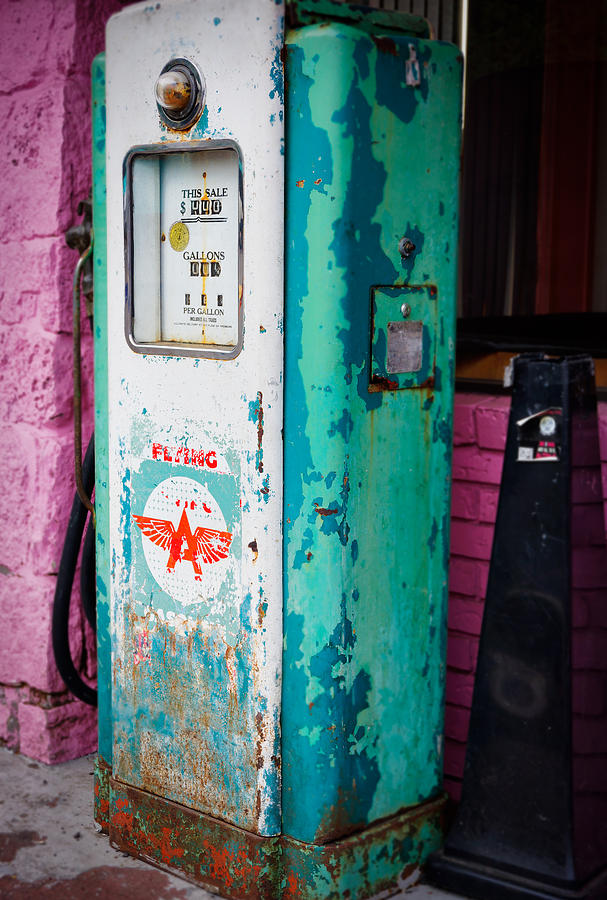 Portland Photograph - Gas Pump by Niels Nielsen