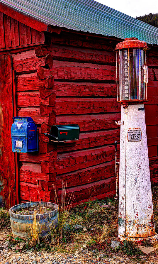 Gas Pump Post Office Photograph by Harold Rau