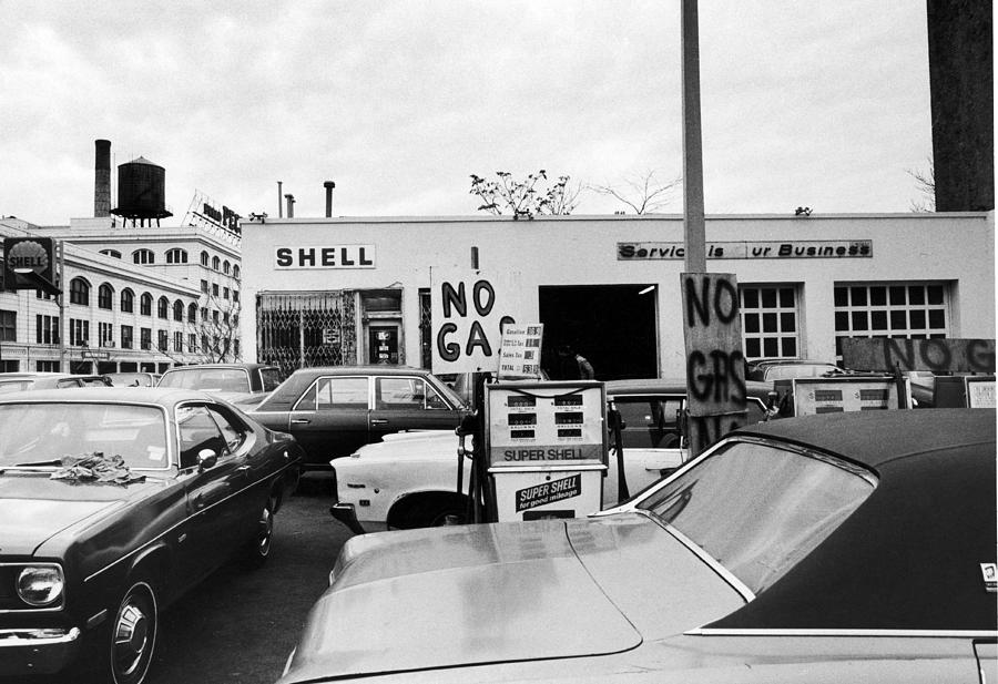 Gas Shortage, 1973 Photograph by Randolph King