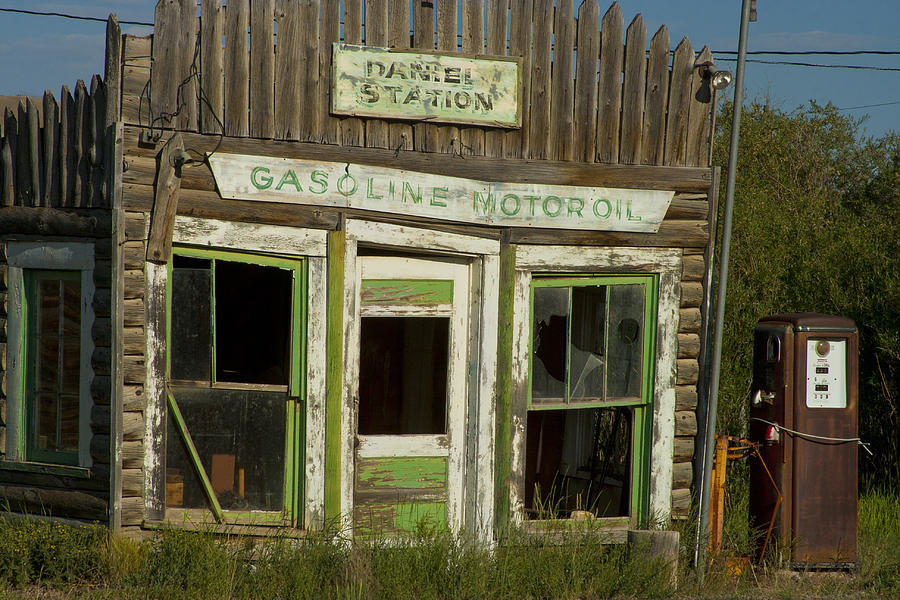 Gas station Daniel Wyoming Photograph by Boyd Norton