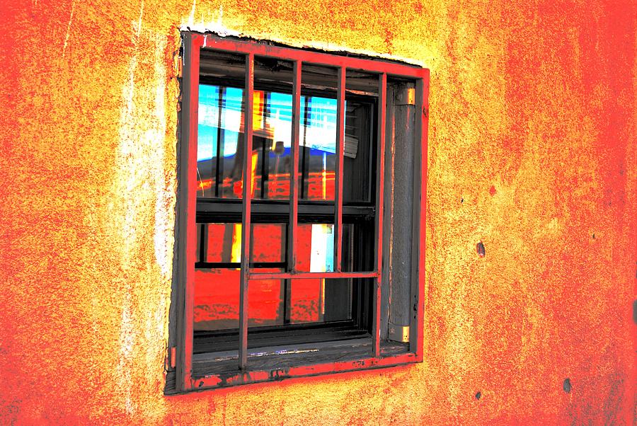 Gas Station Photograph - Gas Station Pay Window by Kelly Mac Neill
