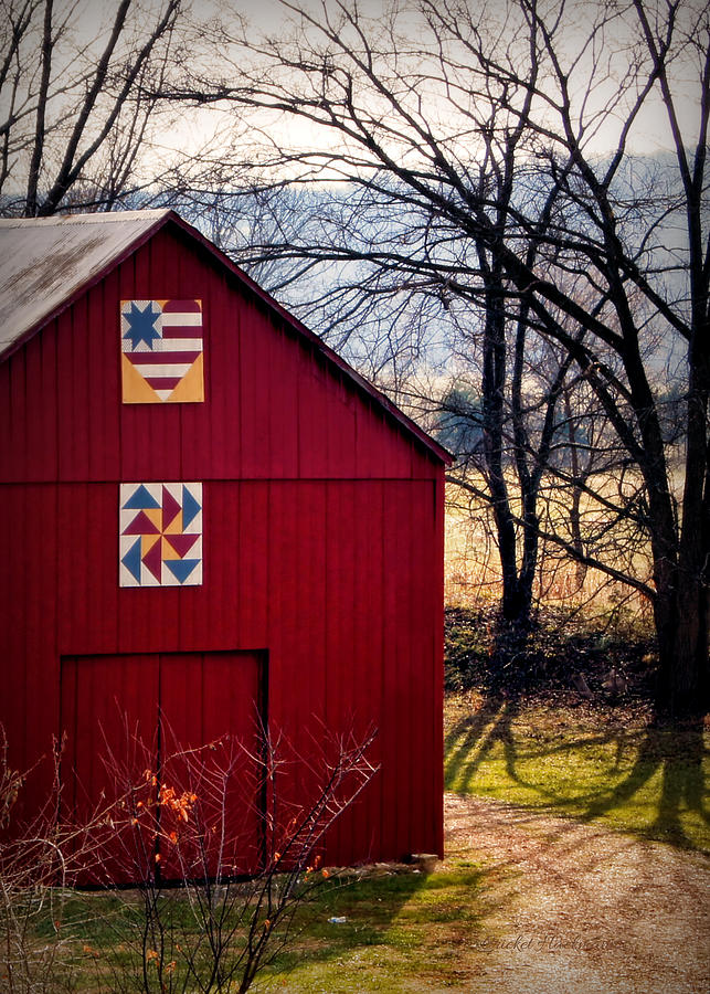 Barn Photograph - Gasconade Double Quilt Barn by Cricket Hackmann
