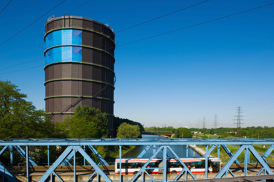 Architecture Photograph - Gasometer At A Shopping Center by Panoramic Images