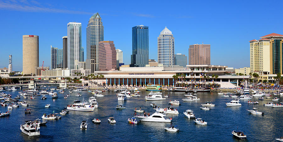 Gasparilla in Panorama Photograph by David Lee Thompson