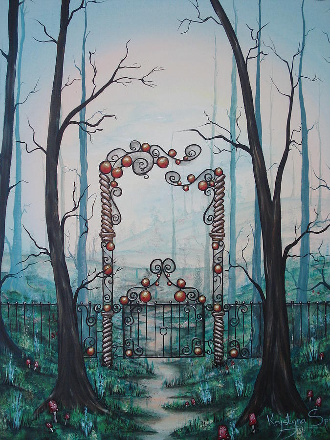 Gate Of Dreams Painting by Krystyna Spink