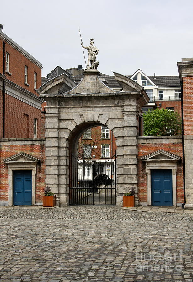 Castle Photograph - Gate of Fortitude - Dublin Castle by Christiane Schulze Art And Photography