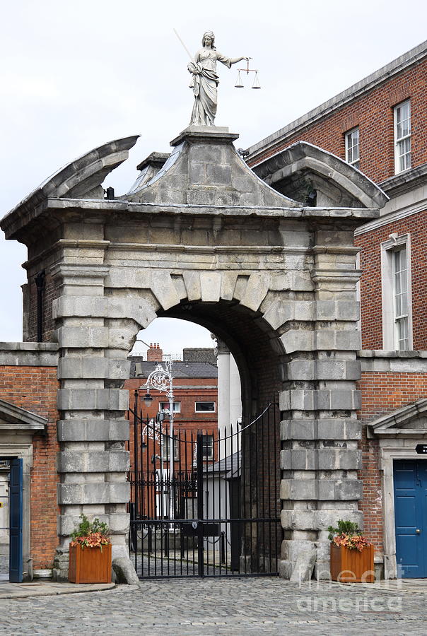 Castle Photograph - Gate Of Justice - Dublin Castle by Christiane Schulze Art And Photography