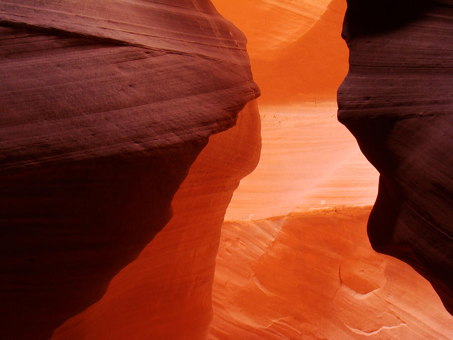 Antelope Canyon Photograph - Gates of Hell by Eva Kato
