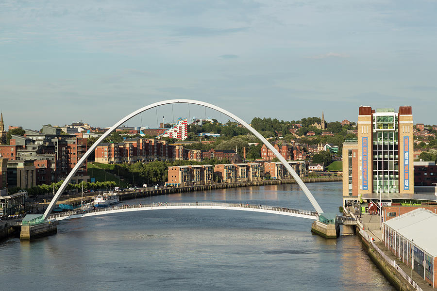 Gateshead Millennium Bridge, Newcastle Photograph by P A Thompson