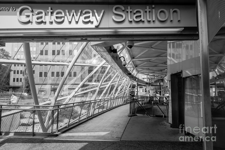 Pittsburgh Photograph - Gateway T Station  Pittsburgh by Amy Cicconi