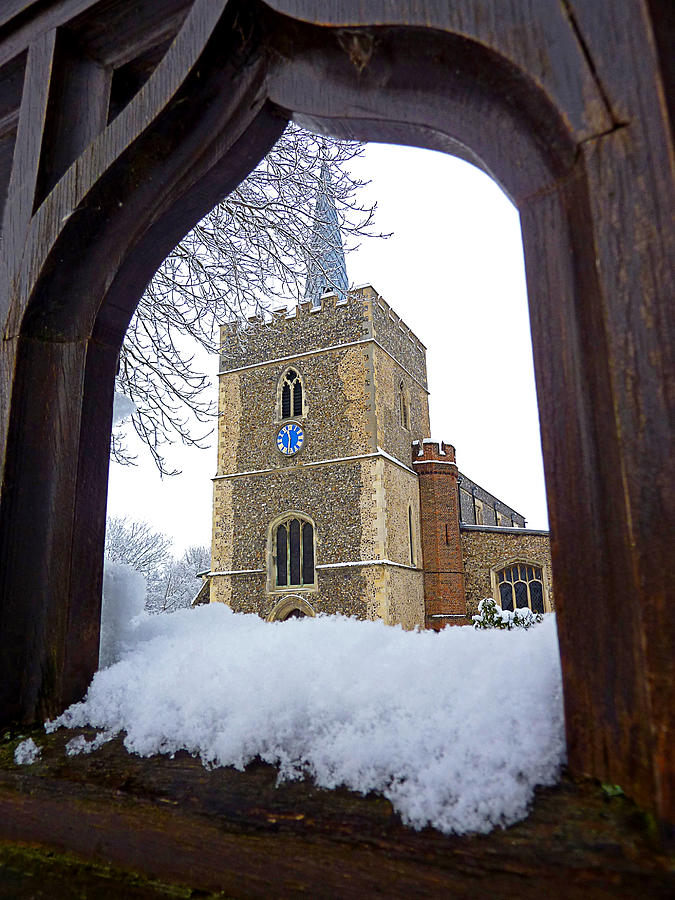 Gateway To Heaven - Church Viewed Through The Gate Photograph by Gill Billington
