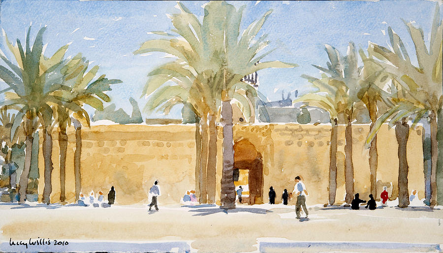 City Painting - Gateway To The Mosque by Lucy Willis