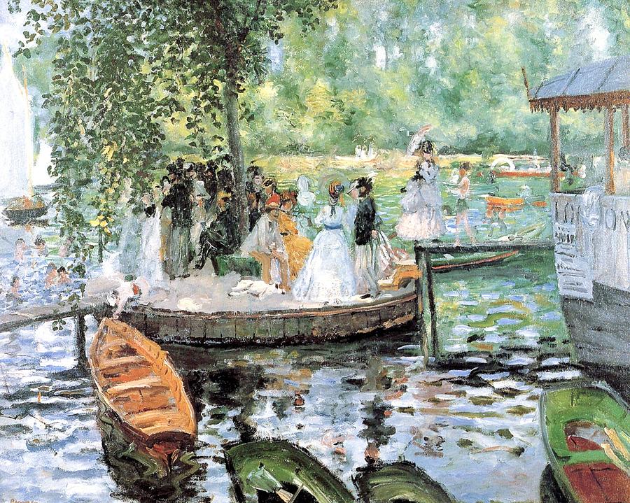 Gathering Painting by Claude Monet - Fine Art America