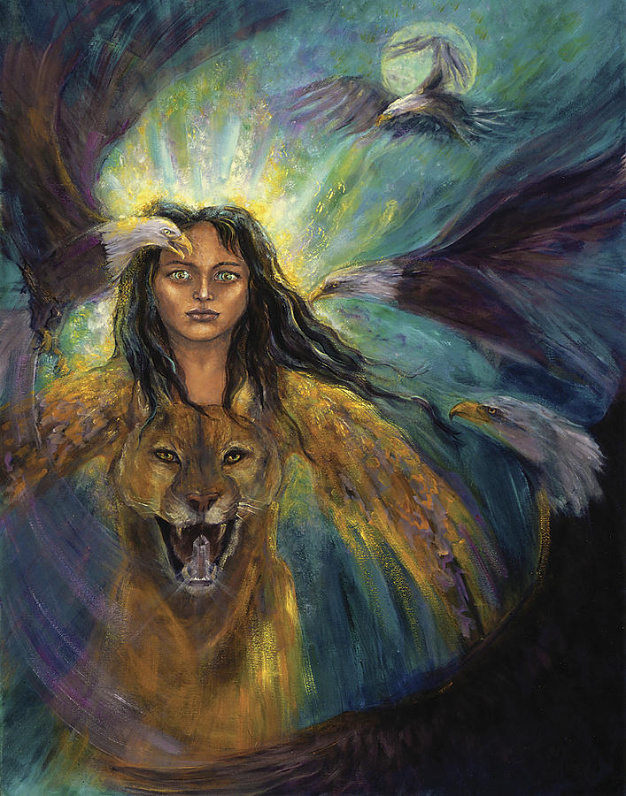 Gathering of Eagles Painting by Shari Silvey