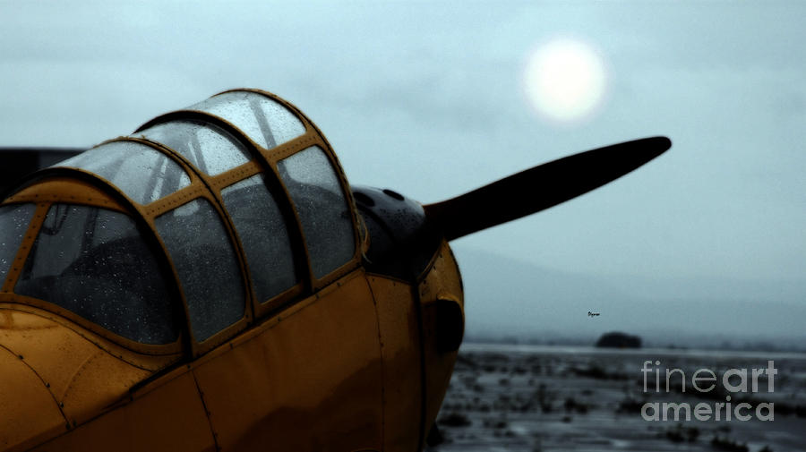Airplanes Photograph - Gathering Rain Dust - Pt-26 Harvest Yellow by Steven Digman Airplanes Photograph - Gathering Rain Dust - Pt-26 Harvest Yellow by Steven Digman
