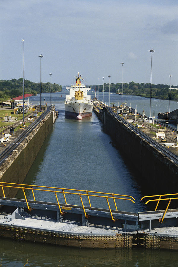 Gatun Locks, Panama Canal Photograph by Frederica Georgia