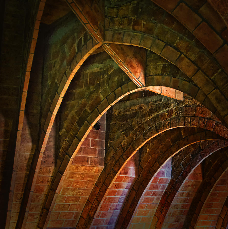 Gaudi Arches Casa Mila Barcelona Spain DSC01547 Photograph by Greg Kluempers