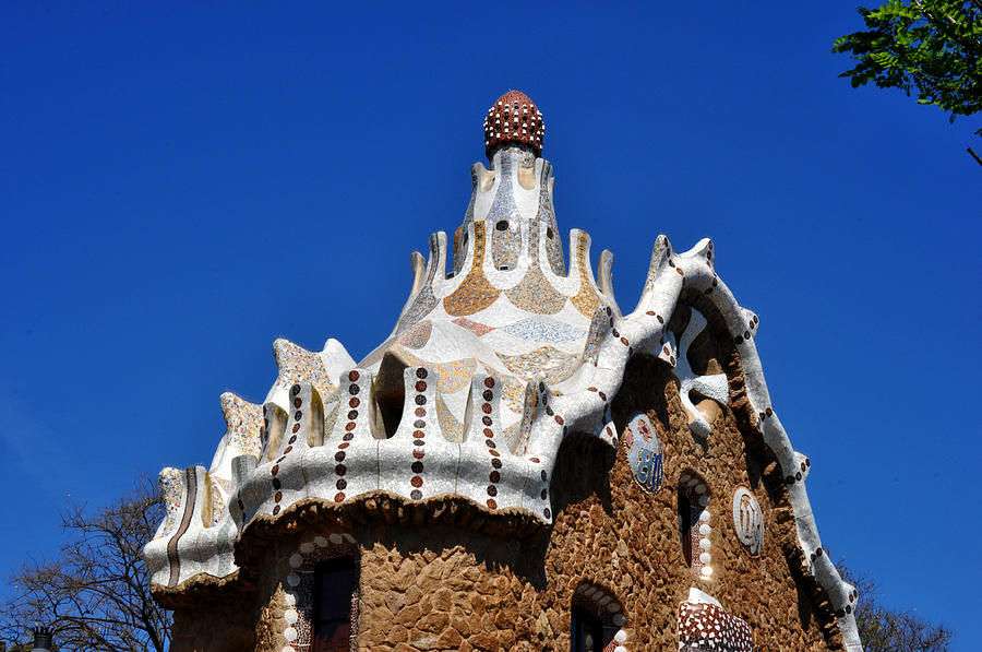Gaudi house Park Guell Barcelona Photograph by Diane Lent