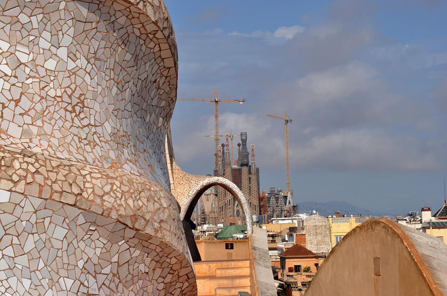 Gaudi in Barcelona Photograph by Diane Lent