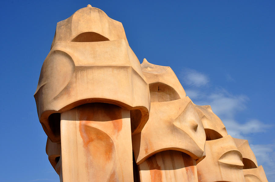 Barcelona Photograph - Gaudi Sculpture Barcelona by Diane Lent