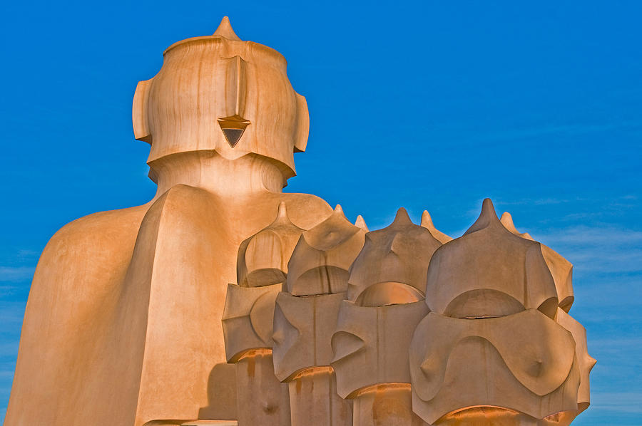 Gaudi sculpture Photograph by Dennis Cox