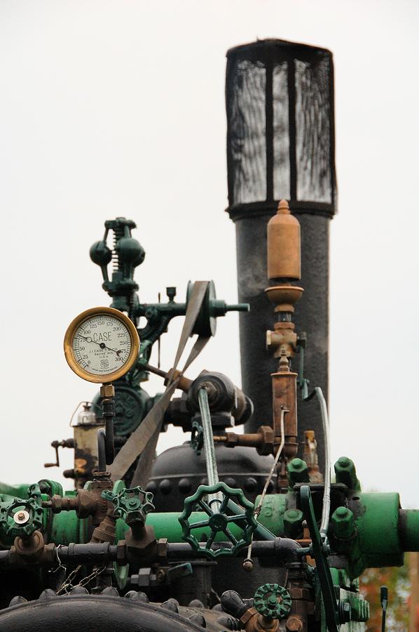 Steam Photograph - Gauges and Whistle by Valerie Kirkwood Steam Photograph - Gauges and Whistle by Valerie Kirkwood