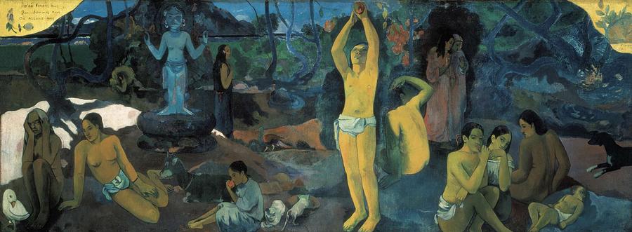 Gauguin, Paul 1848-1903. Where Do We Photograph by Everett
