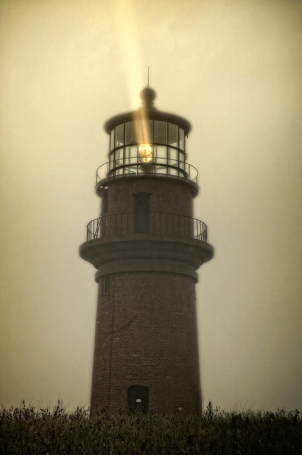 Gay Head Lighthouse in the Fog Photograph by William Britten | Fine Art ...