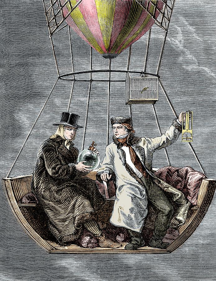Academy Of Sciences Photograph - Gay-lussac And Biot Balloon Ascent by Sheila Terry