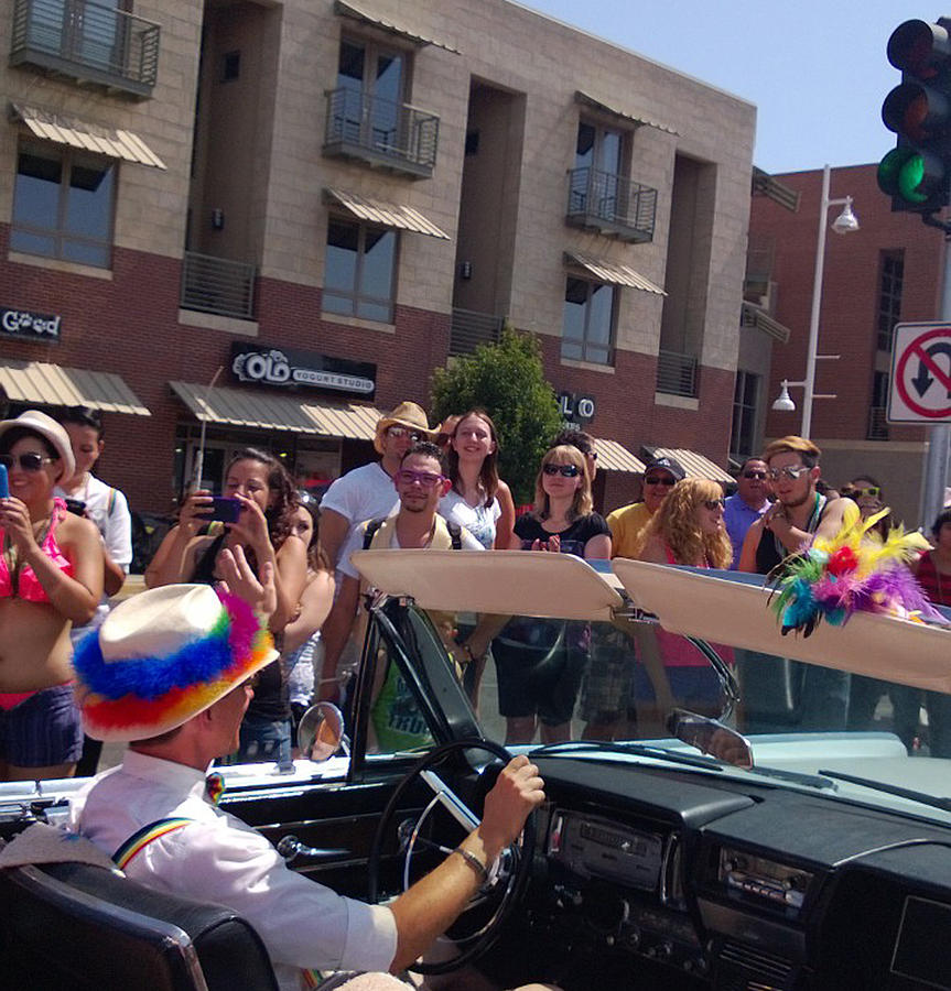 Gay Pride Parade Car Photograph by Claudia Goodell